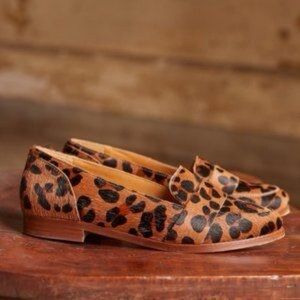 NWTB SEZANE Michel Loafers Leopard Size 38 🐆